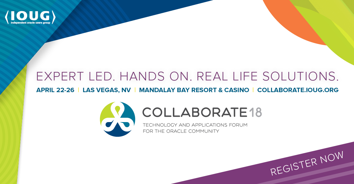 Read more about the article Join us at Collaborate 2018!